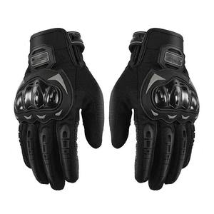 Gants de moto en cuir pleine main Pyrotect avec cordon de serrage pour l'hiver, compatibles écran tactile, unisexe, pour sports de plein air et cyclisme - Product Image 1