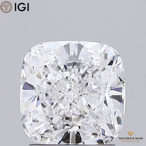 Diamant CVD de laboratoire de qualité supérieure, 1,50 carat, taille coussin, avec certificat IGI, couleur D, clarté VVS1, parfait pour une bague personnalisée - Product Image 1