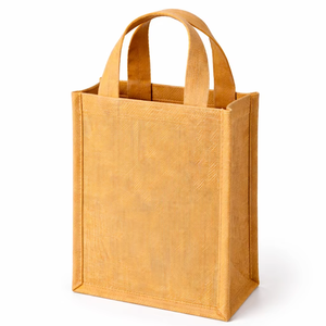 Eco Friendly Jute Tote Bag Large Size Reusable Shopping Gift Bag with Handles Custom Logo with Handles - Product Image 1