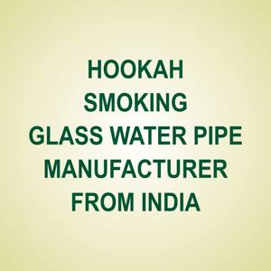 MAE Hecho en India, Suministro a Granel, Moderna Cachimba de Vidrio Soplado a Mano Ecológica, Decorativa con Envoltura de Seda, de Una Sola Manguera, de Fábrica - Product Image 4