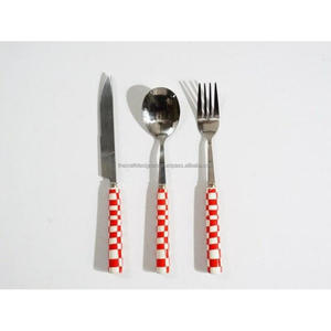 Juego de Cubiertos Pintados a Mano, Acero Inoxidable de Grado Alimenticio, Aptos para Lavavajillas, Ecológicos, para Fiestas, Decoración de Mesa - Product Image 4