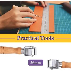 Kit Assortito di Rulli per Cuciture in Pelle da 26mm, Resistente, per Lavorazione del Cuoio, 1 Pezzo - Product Image 4