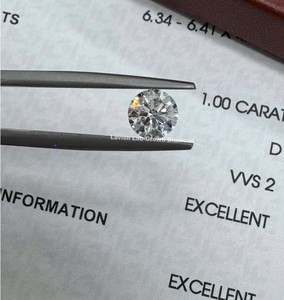 Diamante Sintético Cultivado en Laboratorio Bezelis H VS, Corte Excelente, 1ct, Redondo, CVD, Diamante Suelto, Certificado IGI, para Joyería - Product Image 1