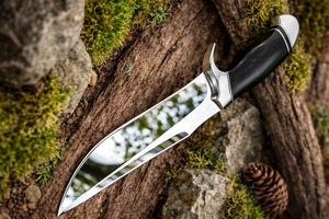 Custom Handmade Horn Handle Stainless Steel Blade Unique Outdoor Knife Best Gift for <b>Men</b>-ODM/OEM/OBM Customizable - Product Image 5