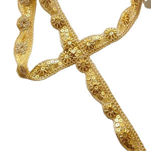 Cordón de bordado, cuerda, lentejuela bordada, cinta de encaje vintage, accesorios para prendas, adornos, flecos de encaje, ropa, textiles, zapatos - Product Image 1