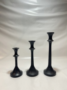Support de bougie de Noël décoratif en aluminium massif, résistant à la chaleur, de style moderne et luxueux, pour centre de table de mariage ou de maison - Product Image 2
