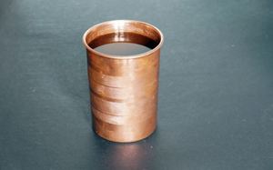 Verres à boire en cuivre de qualité supérieure pour un usage quotidien, gobelets métalliques pour eau, jus, cocktails, durables, réutilisables, vaisselle de cuisine. - Product Image 3