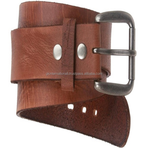 Cinturón informal de cuero marrón Premium Unisex más vendido para jeans o pantalones adecuado para regalo cinturón de vestir informal de negocios - Product Image 3