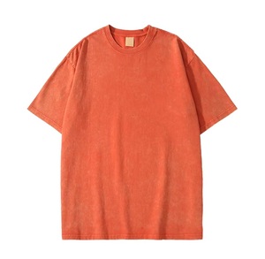 T-shirt à manches courtes en coton jersey respirant pour homme, coupe ample et décontractée, effet délavé, design vierge - Product Image 5