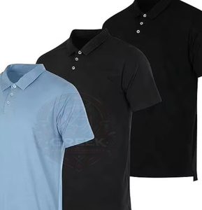 T-shirt pour homme à col classique, anti-plis, en jersey confortable, mélange de coton, manches courtes, coupe classique, personnalisable - Product Image 2