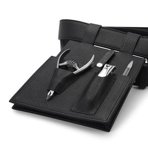 Bolsa de Manicura Pequeña de Cuero Hecha a Mano de Alta Calidad |   Organizador con clip de cuero genuino de vaca |   Estuche Enrollable de Tamaño Compacto - Product Image 2