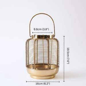 Lámparas de Boda Doradas de Primera Calidad con Elegantes Portavelas de Cristal, Ideales para Fiestas - Product Image 5