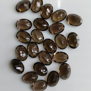 Cuarzo Ahumado Marrón Natural, Corte Ovalado de 14x10MM, Piedra Preciosa Suelta de la Mejor Calidad, Tamaño Personalizable, para Joyería - Product Image 2
