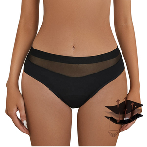 Culottes menstruelles à quatre couches sans dentelle, anti-fuites, lavables, très absorbantes, sans logo, échantillons gratuits - Product Image 3
