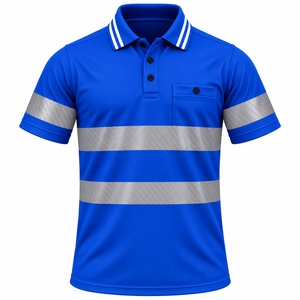 Camisa de Seguridad Reflectante al por Mayor, Ropa de Trabajo para Construcción y Minería, Camisa de Alta Visibilidad de Color Sólido, Camisa de Trabajo de Seguridad Personalizada - Product Image 1