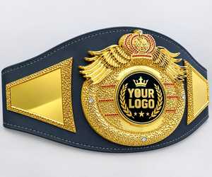 เข็มขัดแชมป์มวยแบบกำหนดเอง ทำจากหนัง PU เข็มขัดแชมป์ MMA สำหรับทุกเพศ ทนทาน ระบายอากาศได้ดี เหมาะสำหรับการฝึกซ้อม ฝึกต่อสู้ เทควันโด ยิวยิตสู - Product Image 2