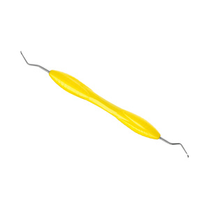 Curetas Dentales Periodontales Mini McCall 13S-14S de Acero Inoxidable con Mango de Silicona, Calidad Premium, AS-1321SCF CE, Blancas, Clase A - Product Image 2