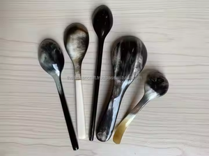 Cuchara de cuerno auténtica para fiestas vikingas, cocina primitiva y colecciones patrimoniales hechas a mano de Artisan Craft - Product Image 4