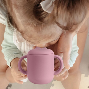 Vaso de Silicona para Bebés Libre de BPA, con Agarre Suave, Antiderrames, Reutilizable, para el Hogar - Product Image 1