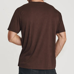 T-shirt en coton uni pour homme, col en V, design classique, vêtements décontractés pour homme, hauts, tee-shirt - Product Image 5