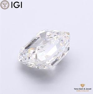 Diamante cultivado en laboratorio CVD con corte Asscher certificado por IGI, 4.00 quilates, color E, claridad VVS2, para diseño de joyería clásica. - Product Image 4