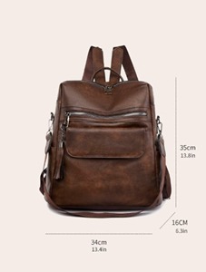 Prix raisonnable, sacs au design tendance, sac à dos pour ordinateur portable en cuir pour femmes, sac à dos en cuir imperméable de haute qualité, sacs personnalisés. - Product Image 1