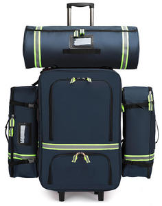 Professional <b>Rolling</b> Medical <b>Backpack</b> Large Capacity Trauma Trolley with Reflective Safety Strips for Paramedics - Product Image 3