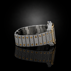 Montre mécanique de luxe en moissanite VVS de qualité supérieure, testée au diamant, style hip-hop, entièrement sertie, ODM - Product Image 2