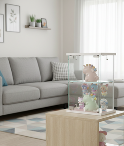 TMG-G384 Modern Minimalist Small <b>White</b> Tempered Glass Display <b>Cabinet</b> Living Room Furniture Home Bars Dining Hotel Entry - Product Image 5