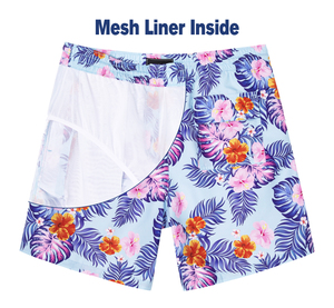 Shorts de plage pour hommes avec logo personnalisé, en toile 100% polyester, décontractés, taille mi-haute, respirants, imperméables, anti-UV, avec cordon de serrage - Product Image 2