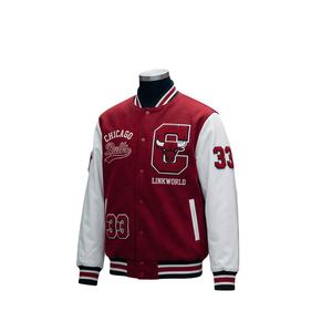 Veste bomber en laine décontractée pour homme de haute qualité, style universitaire, avec doublure en soie, design personnalisé de veste de baseball Letterman, vente en gros - Product Image 3