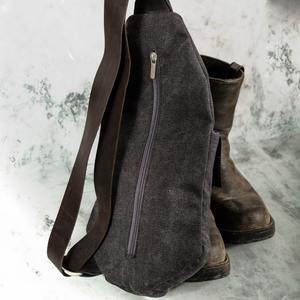 Sac bandoulière unisexe en cuir et toile de haute qualité, décontracté, tendance, imperméable, avec fermeture éclair, pour poitrine ou épaule, idéal pour les voyages et activités de plein air, commande en gros - Product Image 5