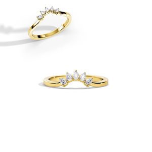 Bague de mariage en diamant cultivé en laboratoire certifié IGI, taille poire 1,00 carat, clarté VS1, couleur F, or 18 carats, style minimaliste, fabrication de bijoux - Product Image 4