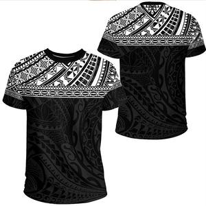 Camisetas con Estampado Tribal Polinesio de Moda Tradicional, Venta al Por Mayor, Personalizadas con Cuello Redondo, Etiqueta Personalizada, Nueva Zelanda - Product Image 1