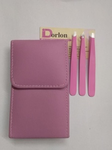 Pince à épiler professionnelle de haute qualité pour sourcils, en acier inoxydable, avec logo personnalisé, pointes biseautées et pointues, pour épilation des poils incarnés - Product Image 1