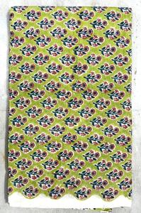 Tela de algodón ligera con estampado a mano de Jaipur, tela de algodón estampada a mano para vestidos, proveedor mayorista, proveedor de pedidos al por mayor - Product Image 3
