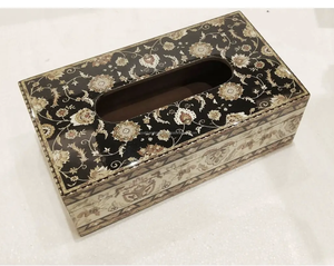 Cubierta de caja de pañuelos MDF, soporte de pañuelos hecho a mano con corte láser para vajilla, cocina, comedor, servilletas, caja de almacenamiento - Product Image 3