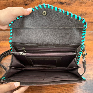 เคสโทรศัพท์คลัทช์มือแกะสลักมือมีหลายสไตล์ใช้เป็นกระเป๋าสตางค์หนังสไตล์ตะวันตกมาใหม่ใช้งานได้หลากหลายสำหรับผู้หญิง - Product Image 4