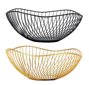 Panier à fruits circulaire en acier inoxydable à faible MOQ, écologique, pour la maison, nouveau design créatif, décoration de bureau - Product Image 1