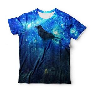 T-shirt imprimé gothique pour homme, manches courtes, col rond, coupe classique, motif noir et blanc, jersey en coton, impression numérique - Product Image 4