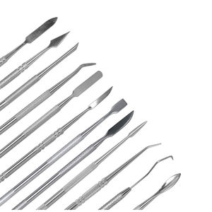 Kit d'instruments chirurgicaux dentaires professionnels en acier inoxydable en gros, outils de sculpture de cire personnalisables à alimentation manuelle - Product Image 2