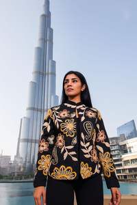 Veste d'hiver pour femme avec motif Suzani brodé à la main, tissu blanc, cadeau pour demoiselle d'honneur ou vêtements pour femme, vente en gros OEM ODM - Product Image 2