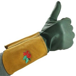 Ltg ถุงมือหนังยาวสำหรับผู้หญิง, ถุงมือป้องกันการกระแทกเพื่อความปลอดภัยสำหรับงานสวนแบบ DIY - Product Image 1