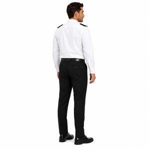 Conjunto de Camisa y Pantalón de Algodón Personalizado para Hombre, Uniforme de Seguridad Casual de Manga Larga con Epaulettes, Ropa de Trabajo Profesional para Guardias, Detección de Agujas - Product Image 6