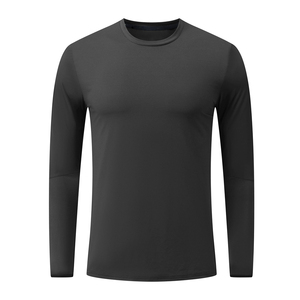 Camisetas de Secado Rápido para Hombre, Manga Larga, Cuello Redondo, Transpirables, para Invierno, en Oferta - Product Image 2