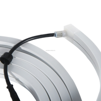 Bande lumineuse LED flexible 10W DC12V pour piscine, étanche IP68, RGBW, gaine en silicone, résistante aux intempéries, découpable, surface en dôme