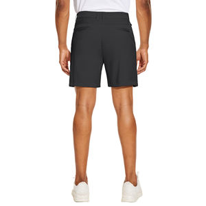 Shorts de golf et de loisirs pour hommes, haute performance, été, écologiques, respirants, tricotés, avec fermeture éclair à la taille, motif uni, service OEM - Product Image 2