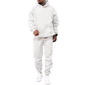 Chándal de Invierno para Hombre, Estilo Holgado, con Capucha, Tallas Grandes, Diseño Sólido, Ajuste Cómodo, para Proveedores de Moda - Product Image 3