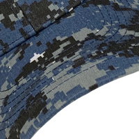 Casquette de baseball SIBRIN personnalisée à visière incurvée, camouflage numérique bleu, 7 panneaux, sportive, respirante, pour le skateboard et les activités de plein air