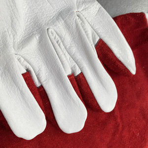 Durable Leather Garden <b>Gloves</b> Heavy Duty Yard Work <b>Gloves</b> for Pruning Landscaping Farming and Outdoor Gardening Protection - Product Image 5